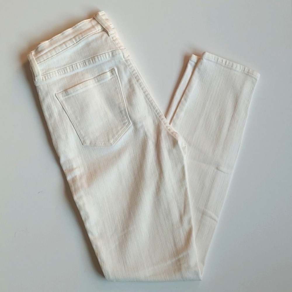 J. Crew White Skinny Stretch Jeans Size 27
